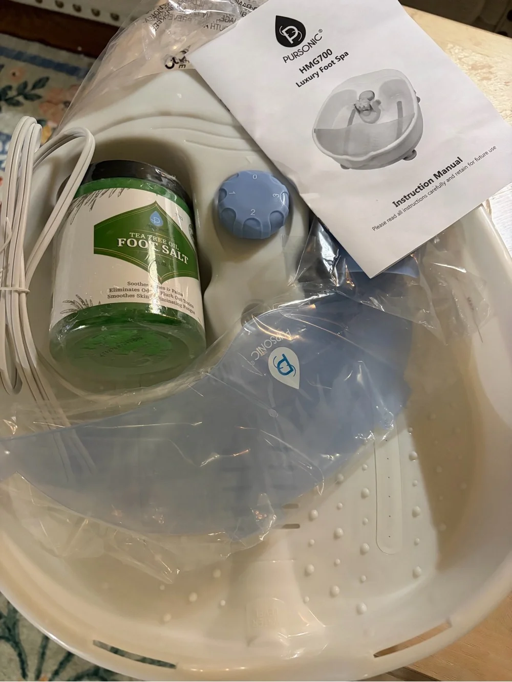 Foot Spa Massager in Blue - Soothing Home Foot Bath. NWT